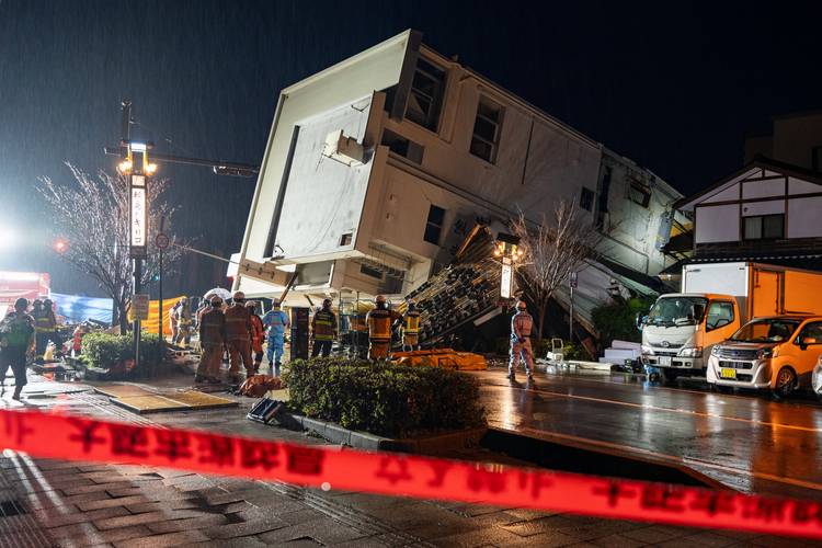 日本能登地区地震已造成石川县95人死亡