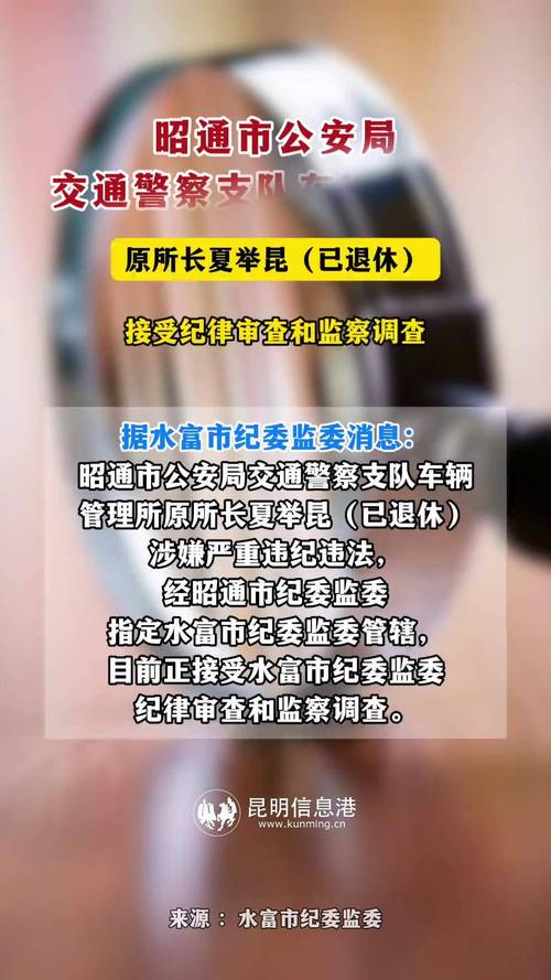 昭通市原国土资源局党组成员、副局长马骉（已退休）接受纪律审查和监察调查