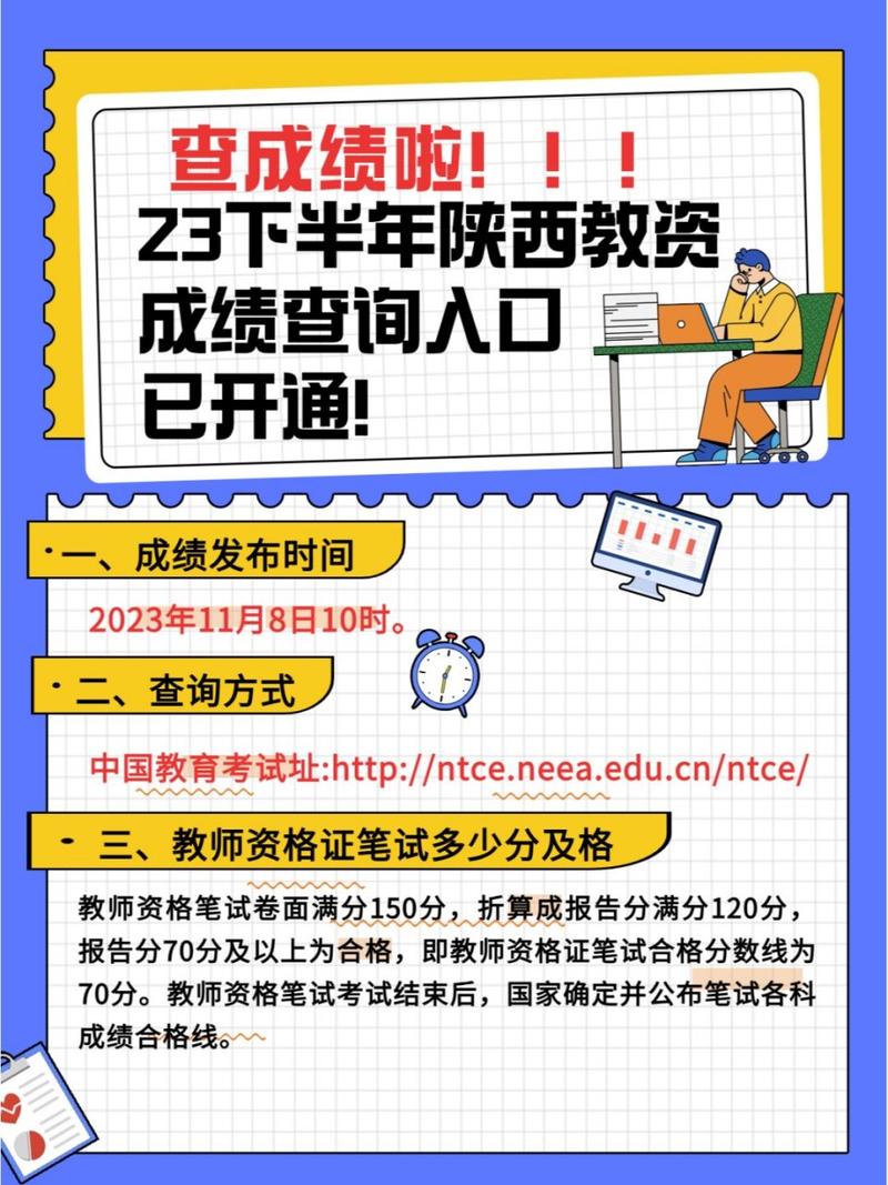 10点可查！2023年下半年中小学教师资格考试成绩今天公布