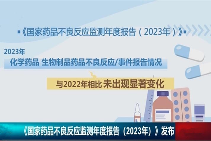 国家药监局发布《国家药品不良反应监测年度报告（2023年）》